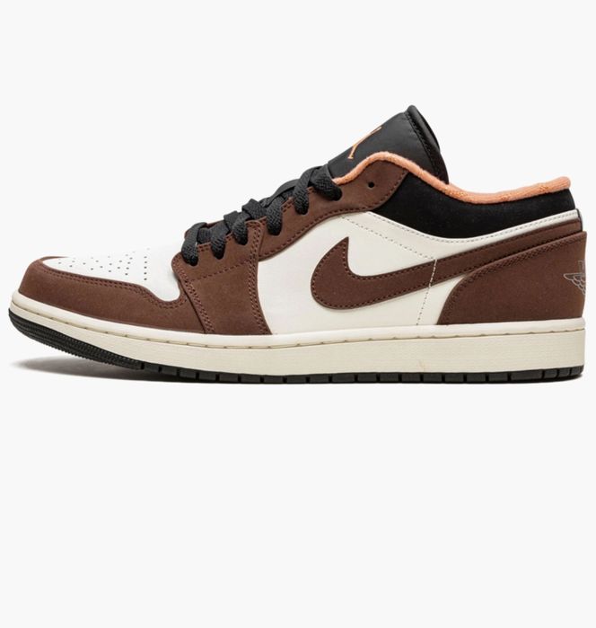 Кросівки чоловічі AIR JORDAN 1 LOW WHITE/BROWN DC6991-200