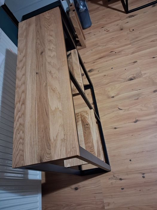 Konsola dębowa loft