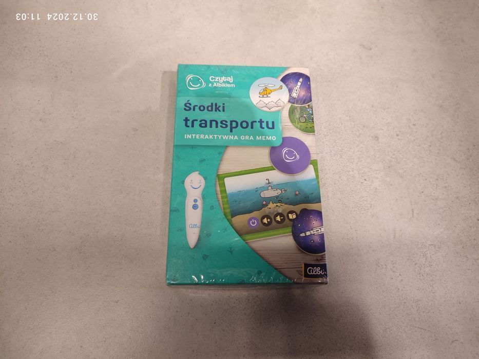 Nowa interaktywna Gra memo Albik Środki transportu