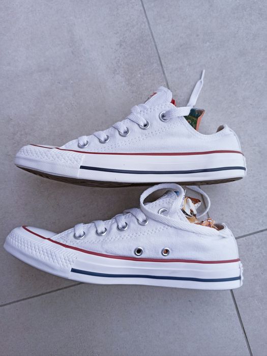 CONVERSE oryginalne białe trampki damskie rozmiar  36,5