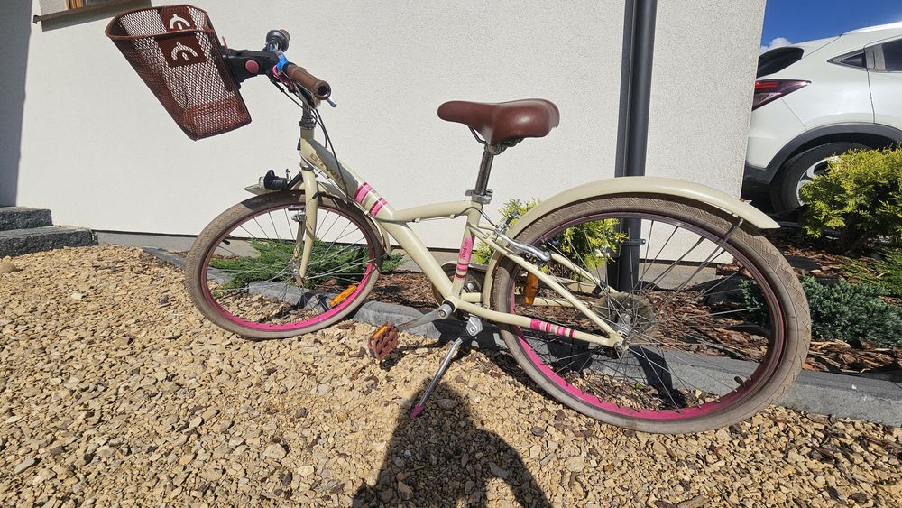 Rower dziewczecy bTwin,  Decathlon,  24"  stan bdb