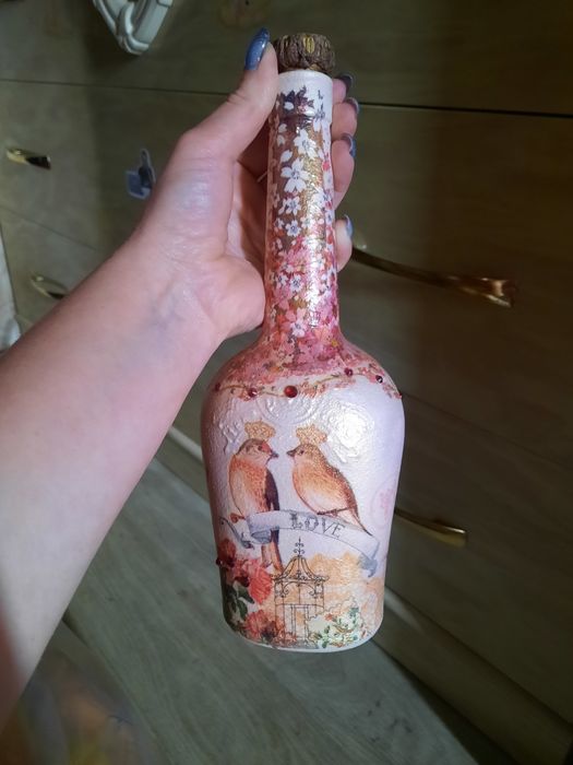 Декоративная бутылка 24 см.