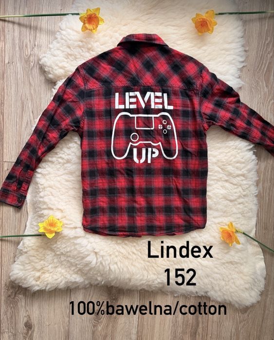 Koszula w krate 152 lindex bawelna koszula chlopieca