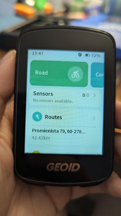 Komputer rowerowy geoid cc700pro GPS+uchwyt