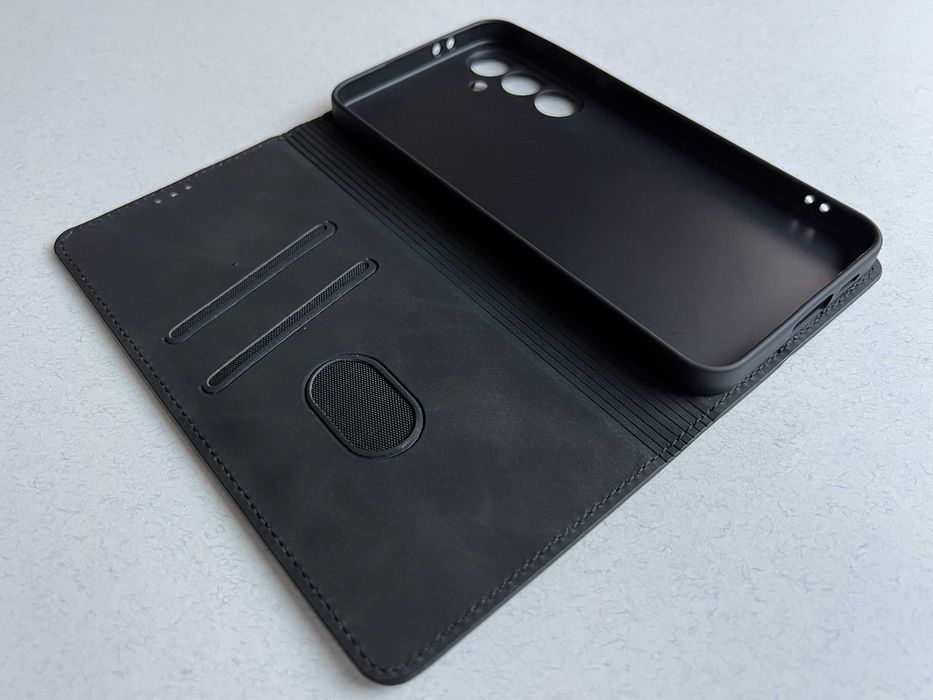 Samsung Galaxy S24 FE чохол книжка еко шкіра слоти для карт чехол