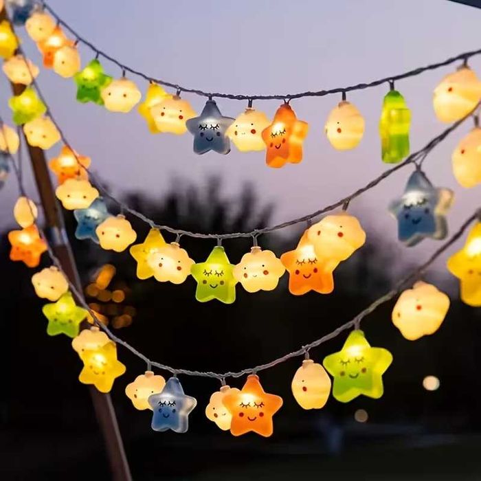 ЗНИЖКА! Гірлянда-Нічник "Хмарки" в дитячу + БАТАРЕЙКИ в подарунок