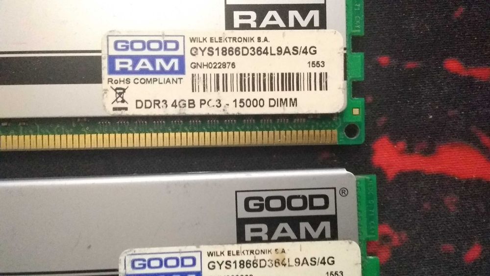 Оперативная память Goodram Play Silver 8GB (2x4GB) DDR3-1866.