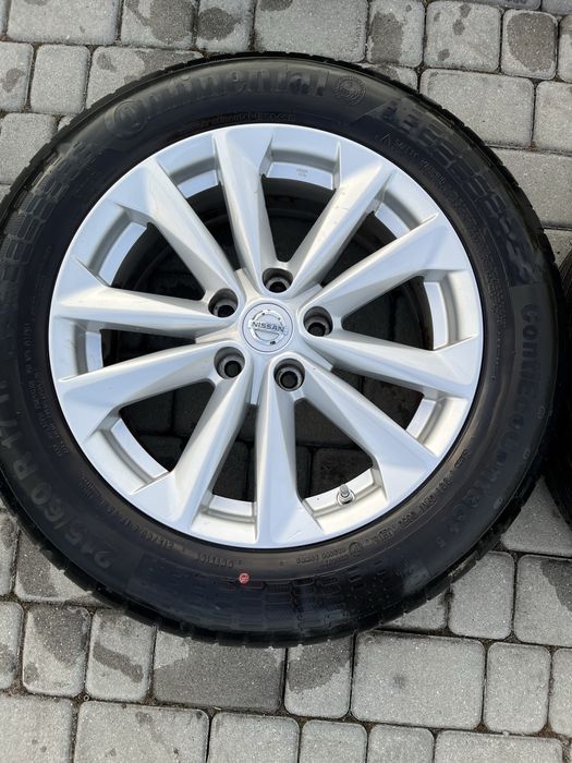 Alufelgi 5x114,3 17 cali Nissan X-trail Qashqai Juke Note czujniki