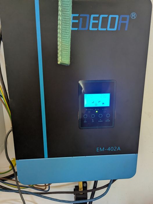 Інвертор Edecoa 24в 4.2 КВА + акумулятор 2.5 квт час
