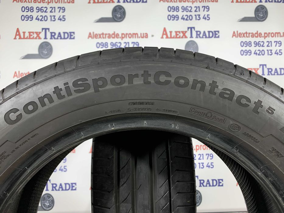2 шт. 235/55 R18 Continental SportContact 5 літні шини бу, протектор 6-7 мм