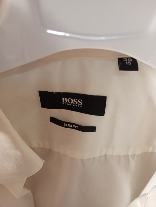 Koszula biała Hugo Boss rozmiar 38 slim fit