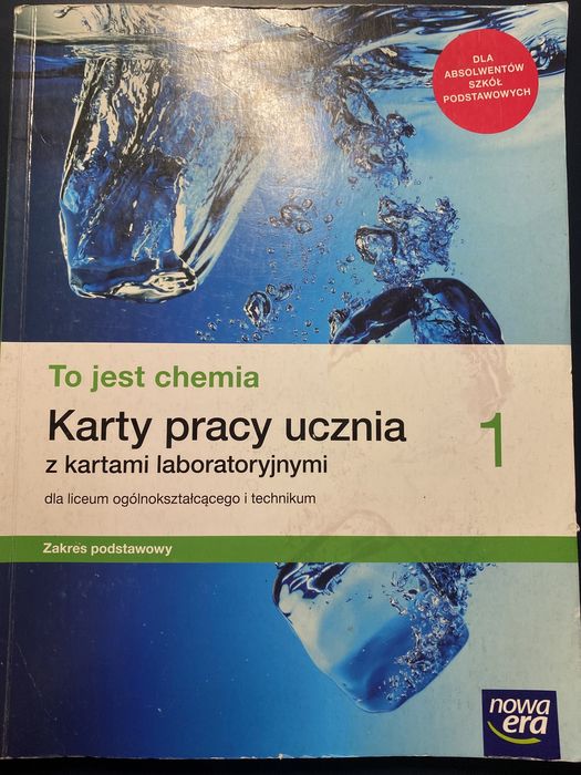 Karty pracy ucznia z kartami laboratoryjnymi 1 nowa era zakres podstaw
