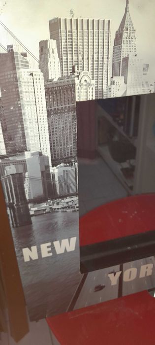 Espelho de parede em madeira lacada Nova York 60cm x4.5 cm