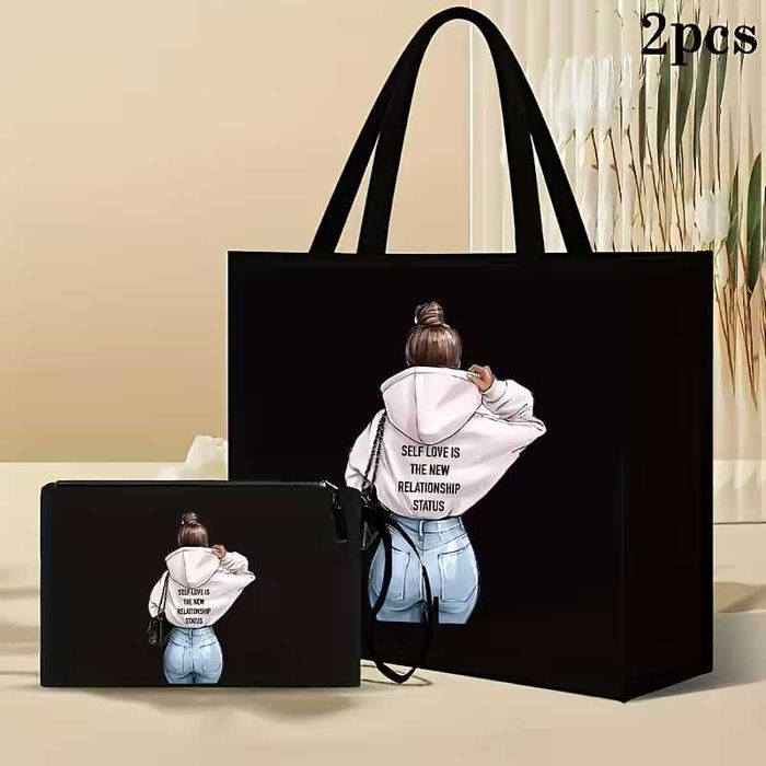 Сумка-шопер єко сумка чорна подарунок