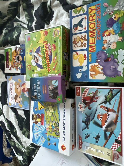 Zestaw gier puzzle, memory  Granie w gotowanie i inne