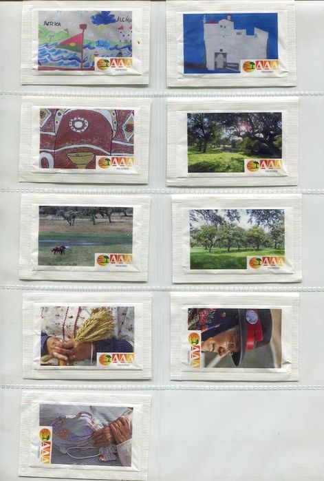 Pacotes de açúcar colecionáveis - Associação dos Amigos das Alcáçovas