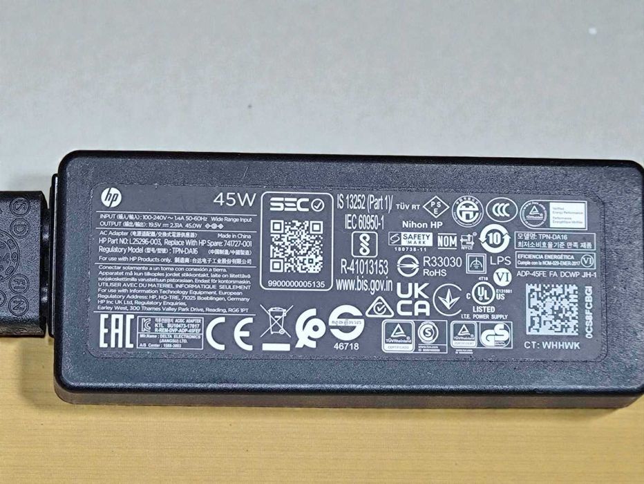 Оригінальний Блок живлення HP 45W 19.5V 2.31A (TPN-DA16) 4.5x3.0мм