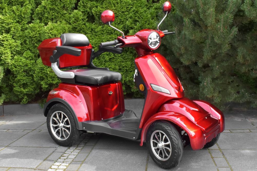 Elektryczny skuter pojazd inwalidzki czterokołowy nowy duży zasięg