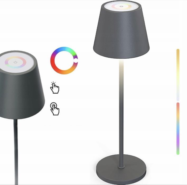Lampa stołowa LED usb 8 kolorów RGB