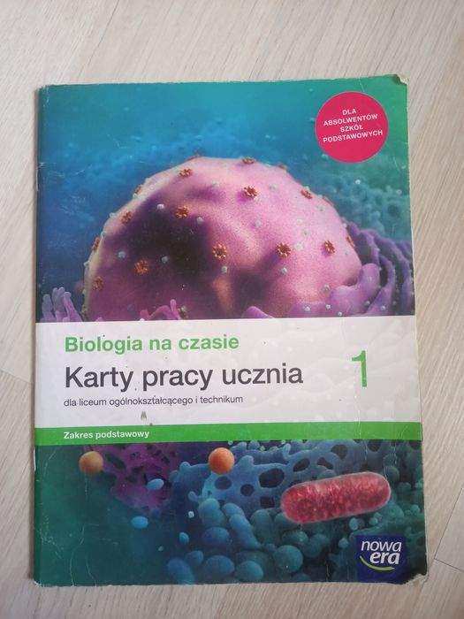 Karty pracy, biologia klasa 1 liceum, technikum zakres podstawowy