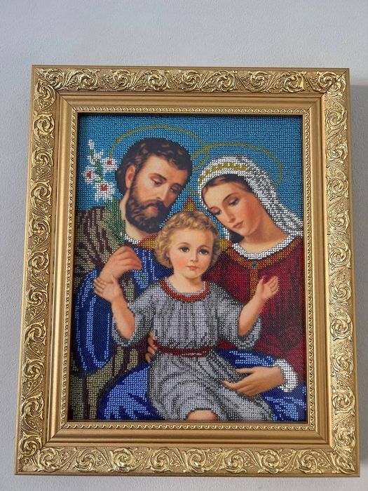 Ікона образ вишитий бісером
