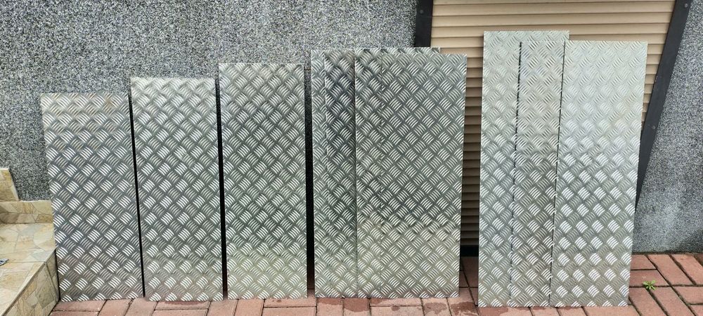 Blacha ryflowana aluminiowa 2mm arkusze małe
