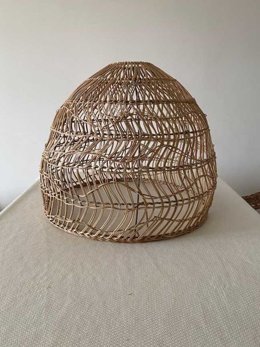 Candeeiro de Teto, Rattan Natural, Ø60x48