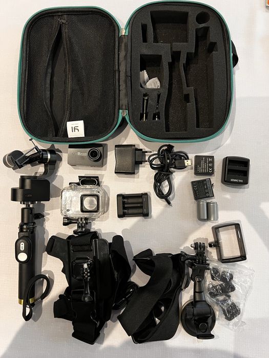 Xiaoyi Y1 action camera super zestaw + gimbal