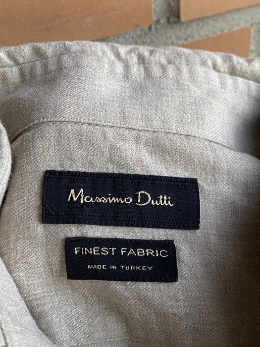 Рубашка Massino Dutti M оригінал сіра