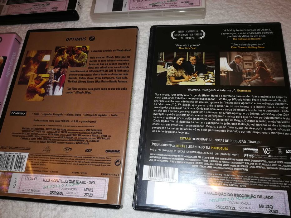 filmes de woody allen (diversos títulos) 4 dvds