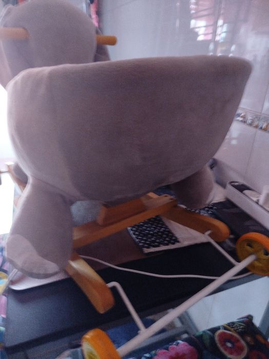 Elefante baloiço ou carrinho para bebés+saco bolas para parque ou tenda ou banheira ou pequena piscina