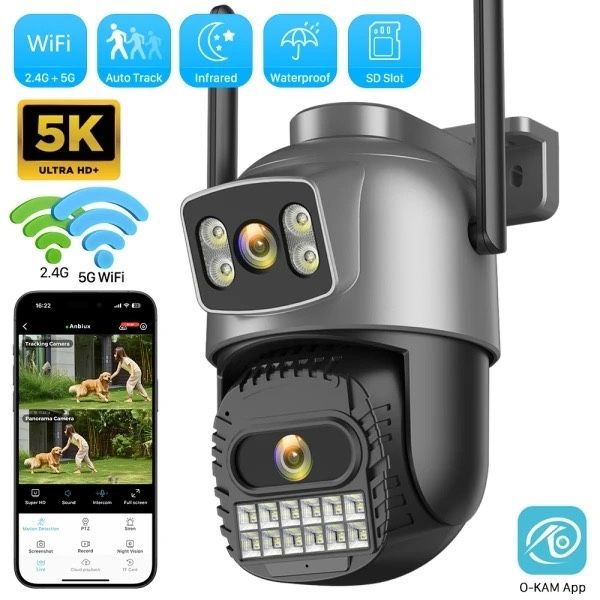 Wi-Fi камера 10 МП Besder A22Y з двома об’єктивами PTZ O-Kam Pro