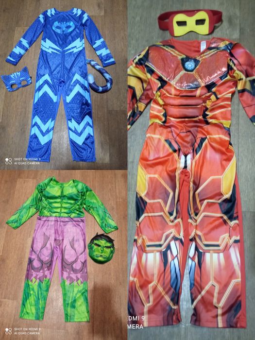 Костюм, железный человек,халк,кетбой,супергерой,7-8 лет