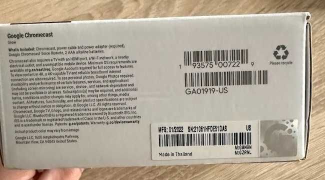Google Chromecast 4K