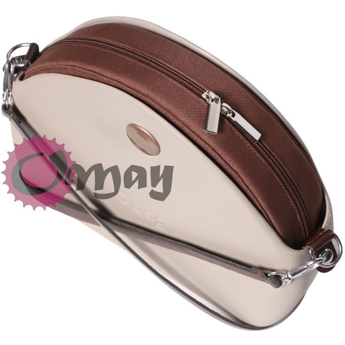 Brązowy Organizer OBAG MOON LIGHT Brąz SZTYWNY Wkład 2 suwadła OMAY