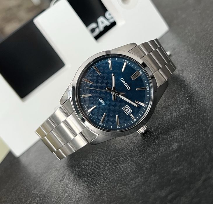 Casio MTP-VD03D-2A | Японський механізм Чоловічий годинник Сталь | Оригінал Часы мужские