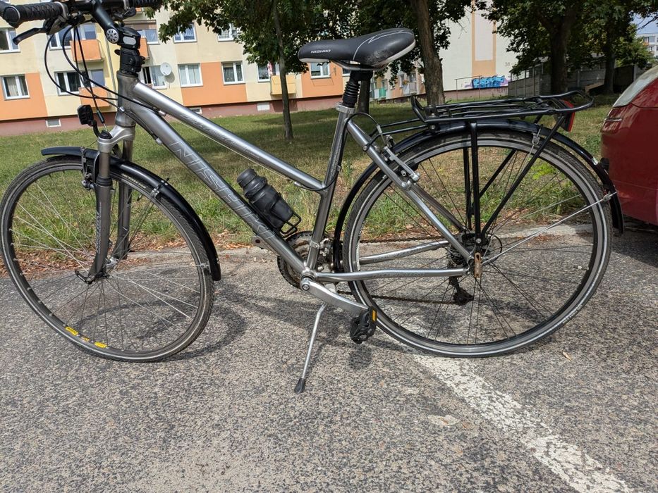 Rower nishiki srebrny 28
