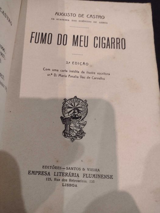 Fumo do meu Cigarro - Augusto de Castro 1917