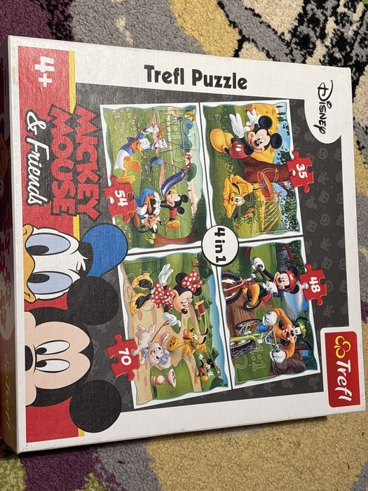 Puzzle 4 w 1 Mickey Mouse
