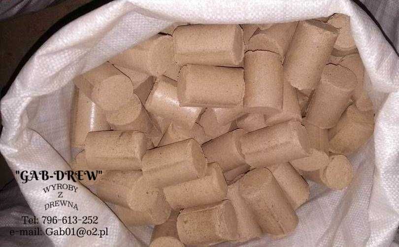 Brykiet Drzewny Sosnowy Opałowy/ Opał, Worek 25kg/40,00zł 1.600zł/Tona