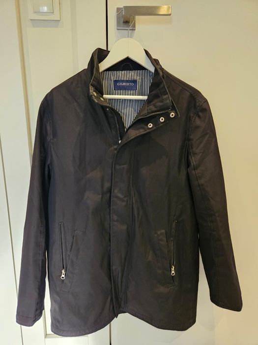 Czarny płaszcz męski Gilberto rozmiar 48 M Peek & Cloppenburg