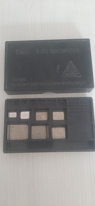 Precyzyjne odważniki laboratoryjne 1g-500g 12 szt. + gratis