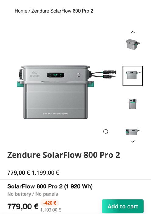 Інвертор Zendure SolarFlow 800 pro 2