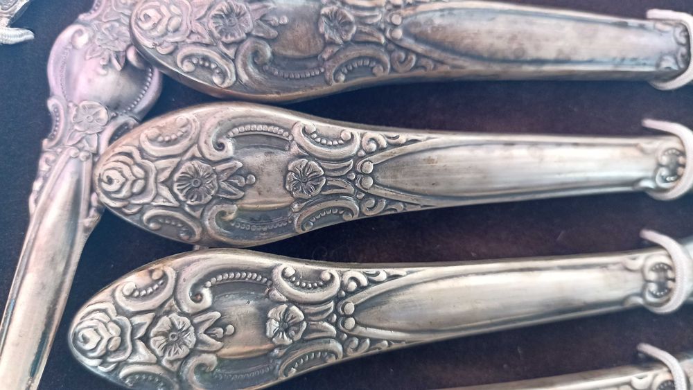 Столовий набір з срібла МНЦ, 24 предмети, 1950-ті роки - антикваріат