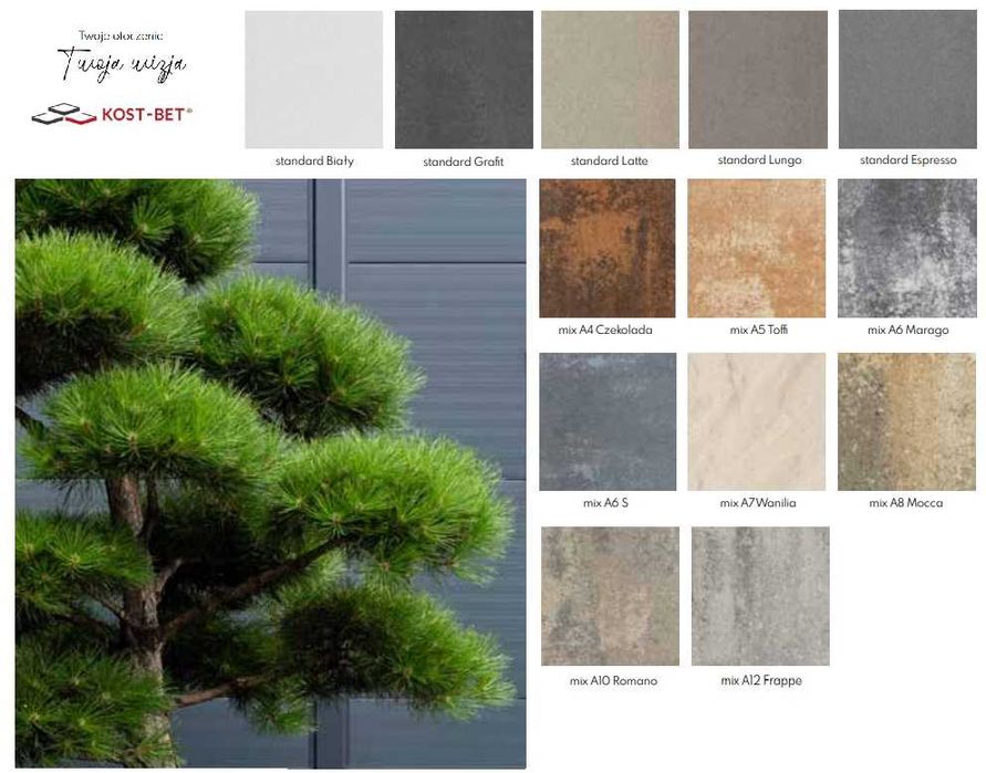 Pustaki Gładkie Royal Kost-Bet marago pustak ogrodzenie dostawa gratis