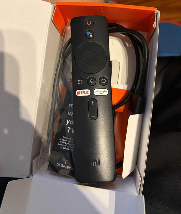 xiaomi mi box s (com caixa e todos os cabos) (hdmi, cabo rede, adaptador rede)