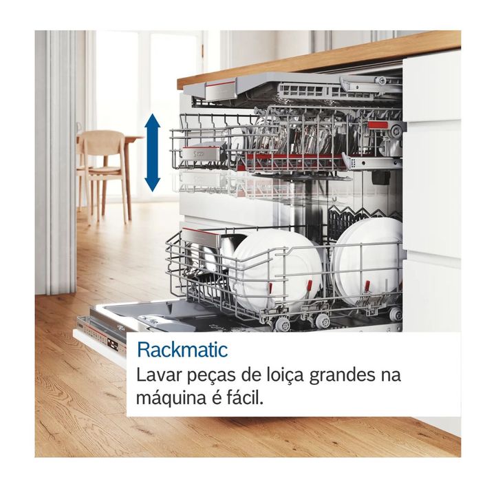 Maquina loiça encastre embutida silenciosa BOSCH SMV2HVX02E - NOVA