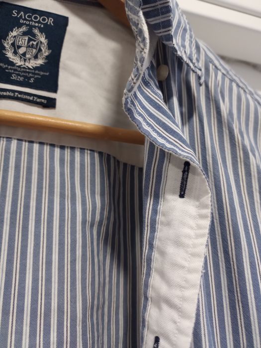 Camisa azul e branca da Sacoor (S)