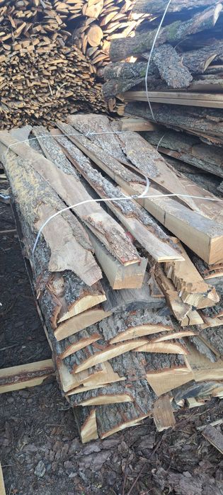 Zrzyny tartaczne dębowe, drewno opałowe