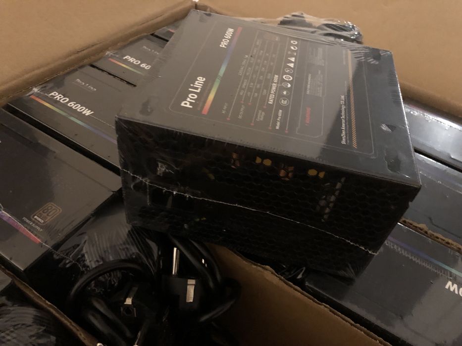 Блок питания Pro Line (600W), 80 PLUS Bronze для стабильной работы ПК.